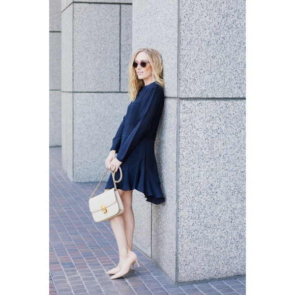 NWT Maternity-Friendly A.L.C. Burgundy Silk Dress - Picture 2 of 5